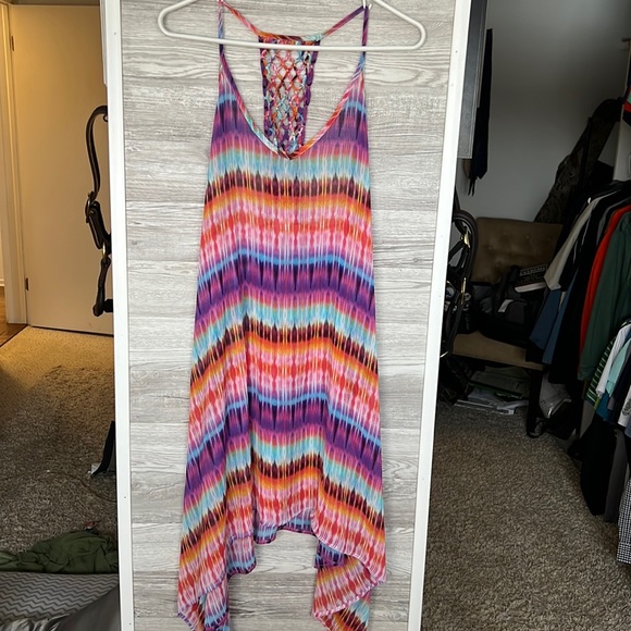 Multicolor Swim Cover Up Dress - Picture 4 of 7